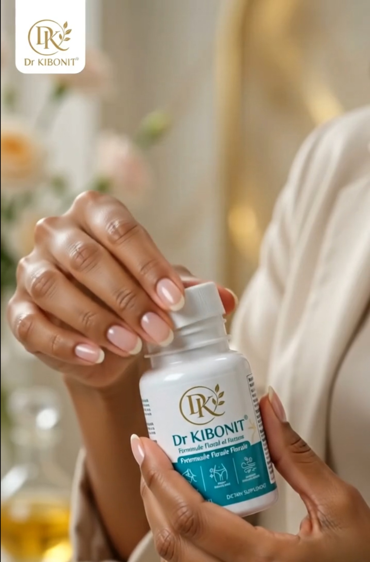 Dr KIBONIT tenu délicatement en main